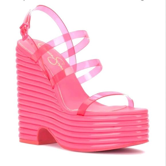 BRAND NEW JESSICA SIMPSON CHOLENA PLATFORM WEDGE SANDAL G1 - Picture 1 of 16